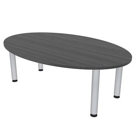 Skutchi Designs 33.5 in W, 69.5 in L, 29 in H, Engineered Wood Top, Grey HAR-OVL-34X70-PT-AN